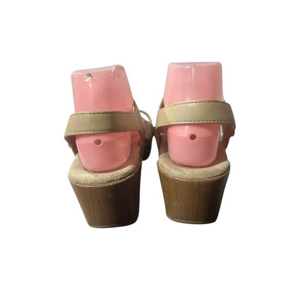 Dansko EU 40 US 9.5 Woman's Sand Tan Sandal Sonnet Full Grain Leather Hook Pull - Picture 6 of 9